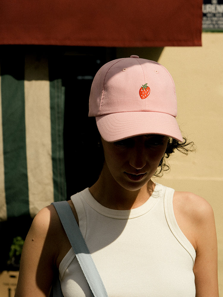[Strawberry] Cap - strawberry pink