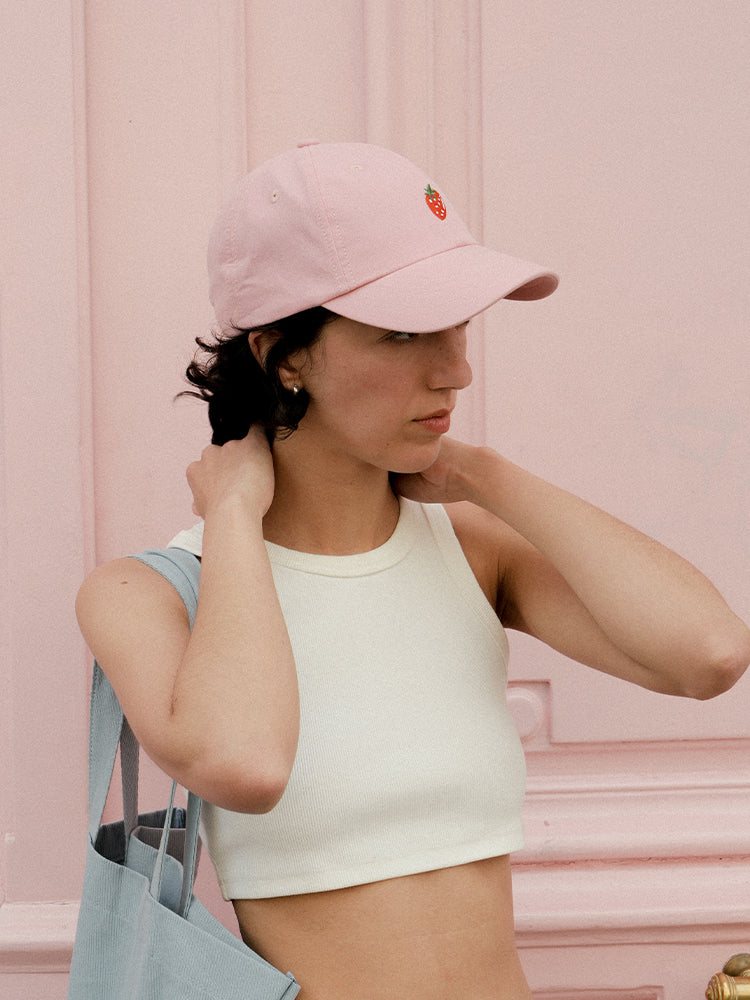 [Strawberry] Cap - strawberry pink