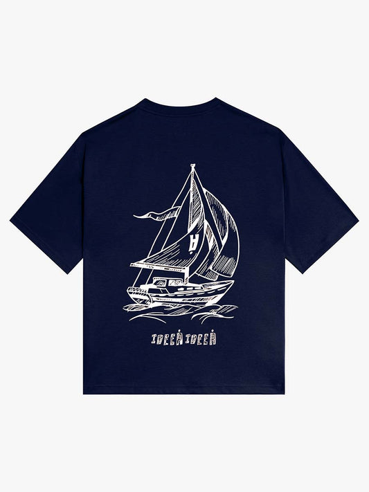 [Make sail] Tee - navy