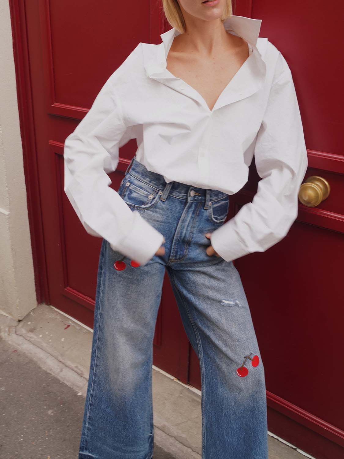 [Cherry] Jeans - denim blue