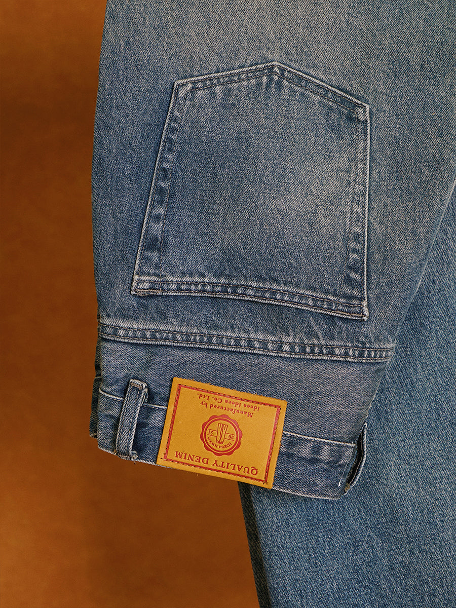 [Imported Okayama fabric] Jeans - blue