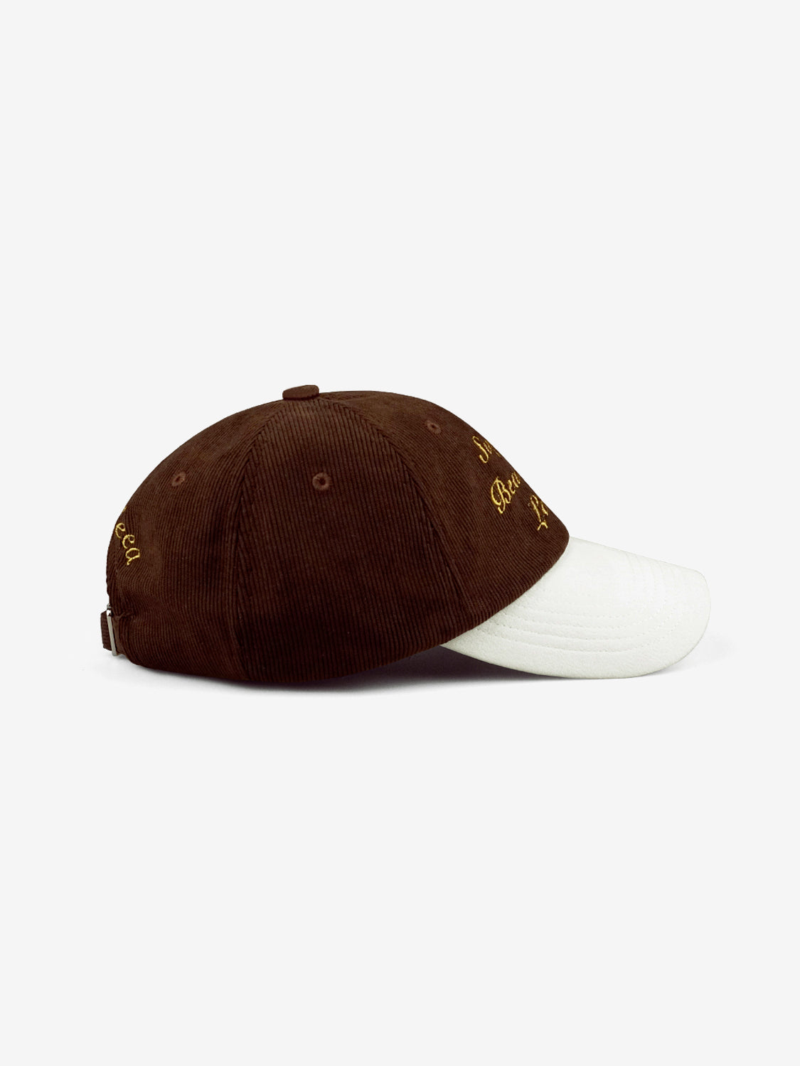 [Super Beautiful Lady] Cap - brown & white