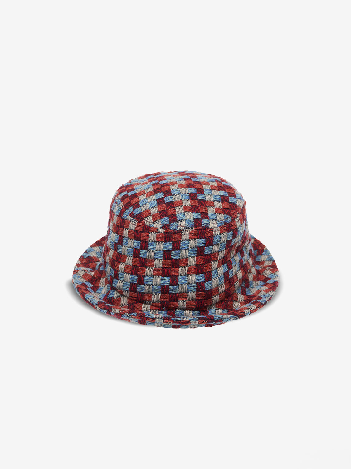 [Formula A] Bucket hat - Red & Blue Tartan