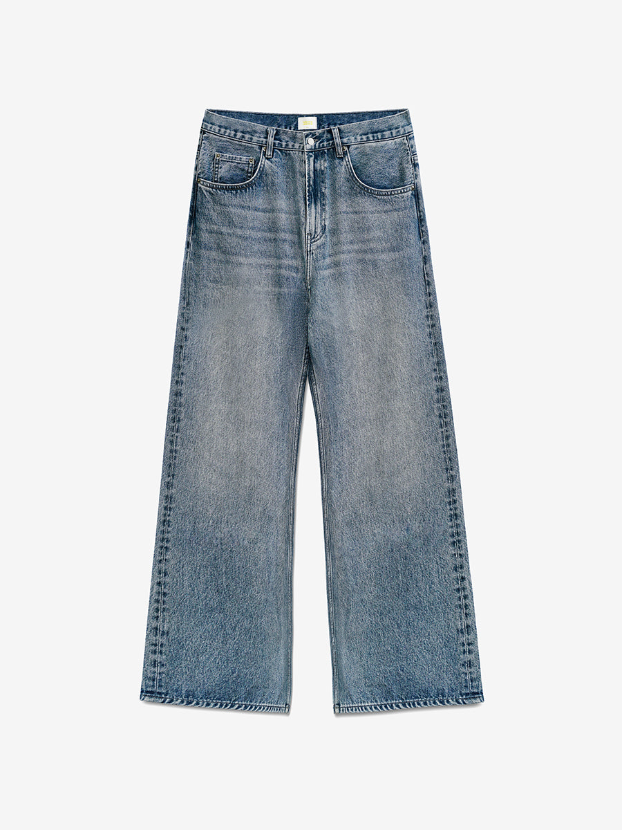 [Imported Okayama fabric] Jeans - blue