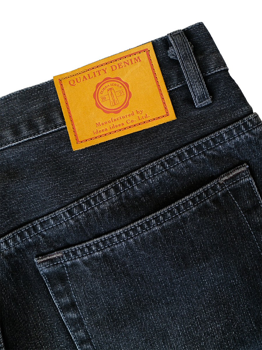 [Imported Okayama fabric] Jeans - Blak