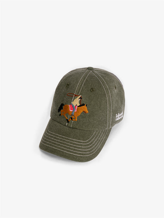 [“Cowboy”Jade - Dyed] Cap - Green